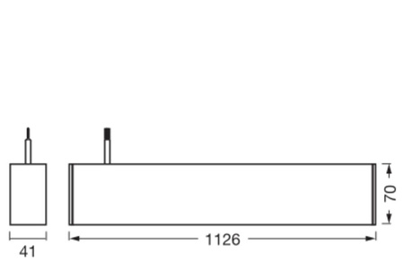 Lineárne pásové svietidlo 42W 5000lm 4000K, neutrálna biela stmievateľné biele kancelárske svietidlo Ledvance