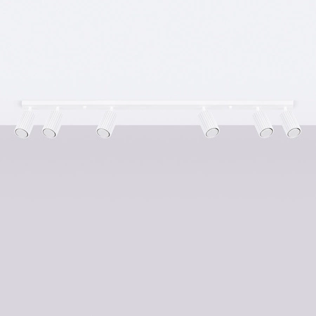 Bodové reflektorové stropné svietidlo Tuba 6x GU10 White Carbon Deep Space SL.1547 Sollux