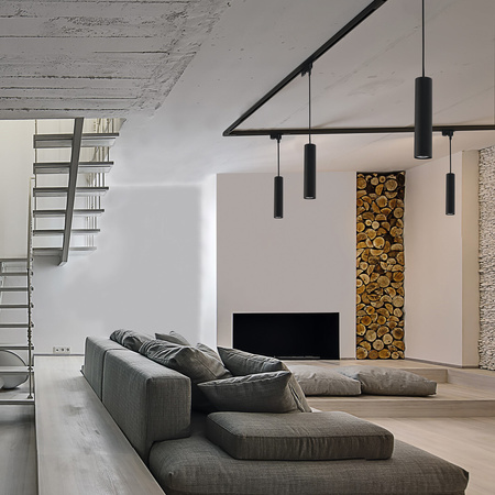 Bodové svietidlo na zbernicu 1 fáza GU10 čierna Moderný PROFIL EYE 9338 Nowodvorski