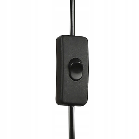 Nástenná zásuvka s povrchovou montážou Pohyblivá E27 čierna Elza Masterled