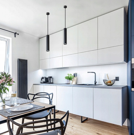 Stropné závesné svietidlo s presahom GU10 Nastaviteľné matné čierne Keon Masterled