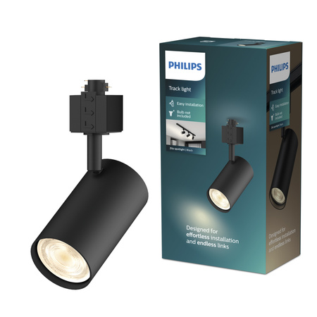 LED GU10 Black EasyLink Zilo Philips koľajnicové svetlo