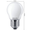 LED žiarovka E27 guľka P45 2,2W = 25W 250lm 2700K teplá biela FILAMENT LED Classic Philips