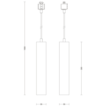 LED GU10 jednofázové biele EasyLink Paxie Philips závesné koľajnicové svetlo