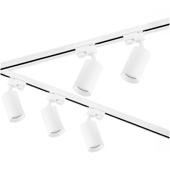 Sada osvetľovacích líšt 3 m + 5x SAGI GU10 White + LUMILED Switch