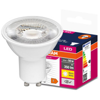 LED žiarovka PAR16 reflektor GU10 4,5W = 50W 350lm 2700K, teplá biela 36° VALUE Osram