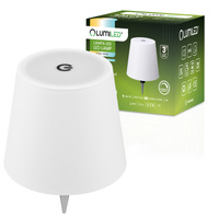 Stolová lampa Nightstopper na fľašu vína USB CCT 3 farby SALCO White LUMILED