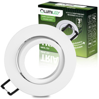 Halogénové stropné svietidlo na zapustenú montáž Kruhové MR16 Pohyblivé Biele TRIAM LUMILED