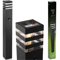 Záhradný stĺp Vonkajší stojaci E27 LED pohybový senzor TAXUS 2 80cm LUMILED