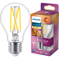 LED žiarovka E27 A60 5,9W = 60W 806lm 2200-2700K teplá biela CRI90 FILAMENT Dimmable WarmGlow Philips