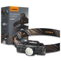 LED dobíjací svetlomet 10W 1200lm 6 režimov SOS USB-C Vodotesný IP68 Videx