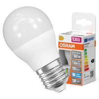 LED žiarovka P45 guľka E27 6,5W = 60W 806lm 6500K studená biela 150° STAR CLASSIC Osram