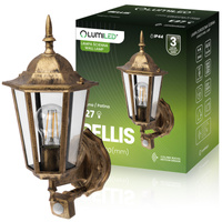 Záhradné svietidlo Vonkajšie nástenné svietidlo E27 LED Senzor pohybu BELLIS LUMILED