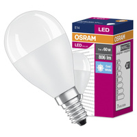 LED žiarovka P45 guľka E14 6,5W = 60W 806lm 4000K neutrálna biela 150° VALUE CLASSIC Osram