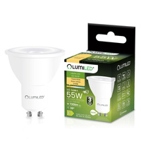 LED žiarovka GU10 reflektor PAR16 5,2W = 55W 720LM 2700K teplá biela 38° LUMILED