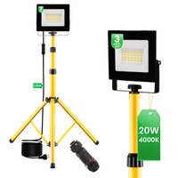 LED reflektor Lampy 20W Pracovná konštrukcia Tripod 4000K
