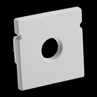 Krytka pre povrchovú montáž profilu KM38 s otvorom sivý plast