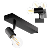Bodové svietidlo E27 GLASA Black Lumiled LED Wall Spot Reflector