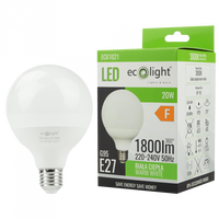 LED žiarovka Sphere G95 E27 20W 1800lm 3000K teplá biela Ecolight