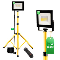 LED reflektor 1x 30W Pracovný LED statív 4000K