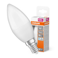 LED žiarovka B37 sviečka E14 4,9W = 40W 470lm 6500K studená biela 180° STAR CLASSIC Osram