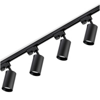 Sada zbernicových svietidiel 2 m + 4x SAGI GU10 Black LUMILED Buslight