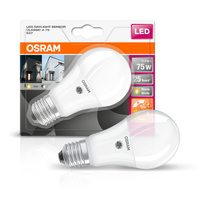 LED žiarovka A60 E27 10W = 75W 1055lm 2700K teplá biela 240°Twilight Sensor Classic Osram