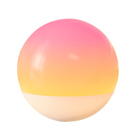 Candy Sanico Goldlux RGB biela stmievateľná dekoratívna guľová lampa