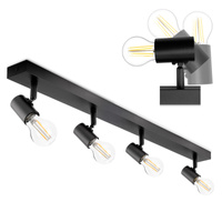 SPOT TUBA stropné svietidlo Reflektor Halogénové svietidlo 4x E27 GLASA LUMILED