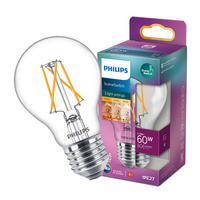 LED žiarovka E27 7,5W = 60W 806lm 2200/2500/2700K teplá biela FILAMENT inteligentná stmievateľná PHILIPS