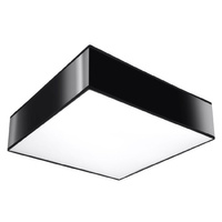 Stropné svietidlo Plafond 2x E27 Square Black Minimalist Horus Sollux