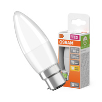 LED žiarovka B37 sviečka B22d 4,9W = 40W 470lm 2700K teplá biela 200° STAR CLASSIC Osram