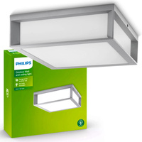 Vonkajšia záhradná lampa Plafond 2x E27 IP44 Grey Skies Philips