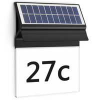 Záhradné nástenné svietidlo Solárne vonkajšie fasádne svietidlo LED 0,2 W 17 lm 2700K čierna Enkara Philips
