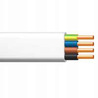 Elektrický inštalačný plochý kábel YDYp žo 450/750V 4x1,5mm 1m