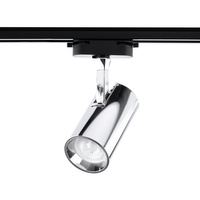 GU10 CHROM koľajnicové bodové svietidlo pre jednofázové prípojnice Nastaviteľné koľajnicové svietidlo SPOT lampa