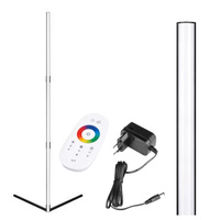 LED 20W 150lm RGB stmievateľné RF diaľkové ovládanie stojaca lampa čierna 140cm Masterled