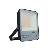 LED reflektor 30W 3000lm 6500K IP65 čierny so súmrakovým senzorom Samsung Chip VT-37 V-TAC