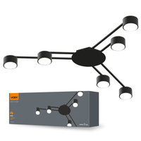 Stropné svietidlo 6x GX53 LED čierne Moderné Videx