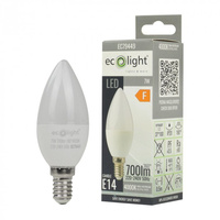LED žiarovka B37 E14 7W 630lm 4000K neutrálna biela Ecolight