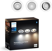 3x LED zapustená pod omietku 4,2 W 400 lm IP20 White Ambiance TW White Smart SMART Zigbee Bluetooth Milliskin Philips HUE