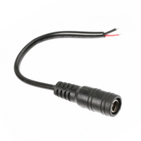 Napájacia zásuvka DC 2,5/5,5 mm s 15 cm káblom