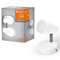 LED bodové nastaviteľné stropné svietidlo 4,3 W 210 lm 3000K, teplá biela biely bodová Ledvance