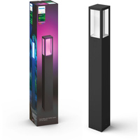 Vonkajšie LED svetlo SLUG 77cm 15,8W IP44 Biela a farebná atmosféra RGB + TW Black Smart Zigbee Bluetooth Impress Philips Hue