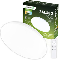 Plafond LED povrchové svetlo SALUS2 72W IP44 CCT White Round 50cm + LUMILED PILOT