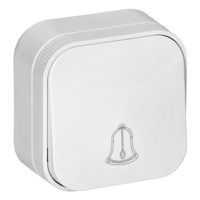 Zvončekové tlačidlo ToDo Povrchová montáž IP20 ORNO BIELA