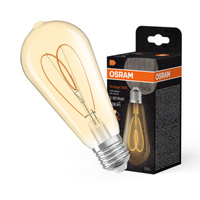 Dekoratívna LED žiarovka ST64 Edison E27 8W = 60W 806lm 2200K teplá biela CRI90 300° Amber Dimmable Vintage 1906 Osram