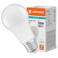 LED žiarovka E27 A60 13W = 100W 1521lm 4000K neutrálna biela 180° Ledvance