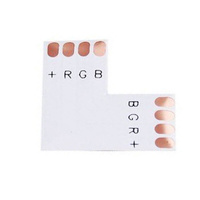 Uhlový konektor pre 4PIN RGB LED pásik 10 mm