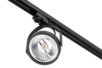 Reflektor pre 1-fázovú lištu GU10 AR111 Matte Black Leon Masterled